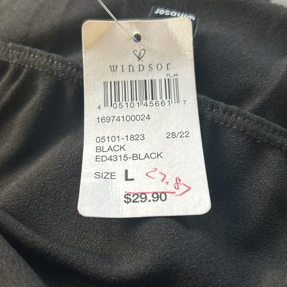 3/$10 Windsor Juniors Formal Dress Black Sz Large - Picture 3 of 3